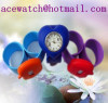 silicone watch silica gel wristwatches slap band watch D