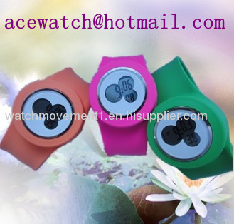 silicone watch (Mikey watches) silica gel wristwatches slap band watch I