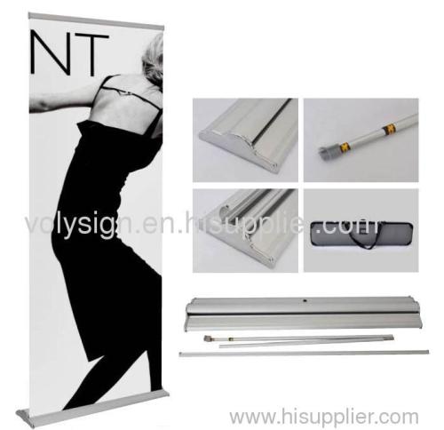Telescopic side wide base roll up