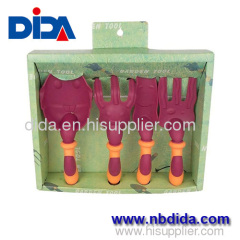 4PCS Red Combination gift Garden Tools for children