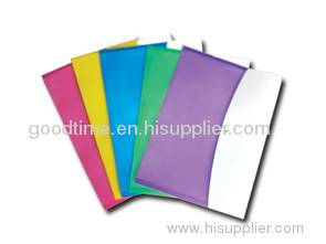 Two color button envelop