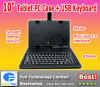 10 inch Tablet PC Mid Apad Epad Ipad Leather Case with Mini USB Wired Keyboard