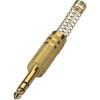 APEXTONE 6.3mm stereo plug AP-1221 Gold plated Jack Plug