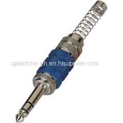 APEXTONE 6.3mm stereo plug AP-1206 Nickel plated Jack Plug