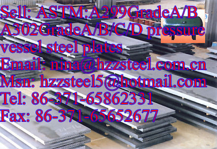 ASTM:A302GrA/A302GrB/A302GrC/A302GrD pressure vessel steel plates