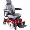 CTM Mobility Scooter Compact Mid-Wheel Drive Power Chair Burgundy