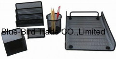 Metal mesh 5pc desk office set