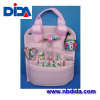 Floral print basic home tools in pink bags for ladies