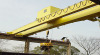 QC model Double Girder Overhead Crane with electromagnet