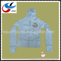 ladies hoody casual cotton jacket