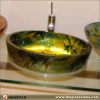 painted glass sinks