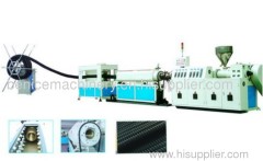 PE carbon spiral reinforcing pipe extrusion line