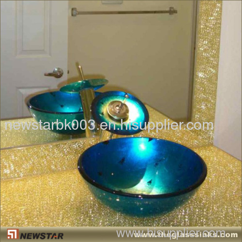 LED Glass Basins for bath
