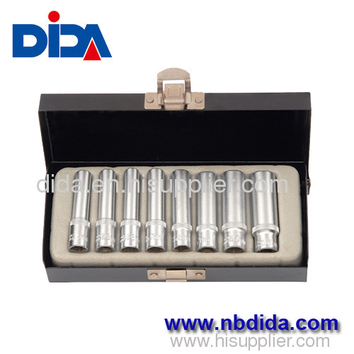 CRV chrome spark plug socket set