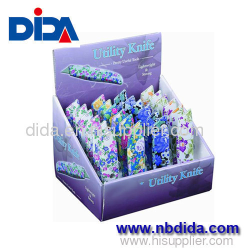 Flower printed Plastic Handle Snap-Off Blade Utility knife sets