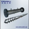 Rubber machine screw barrel