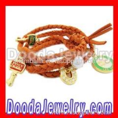 Fashion Juicy Couture bracelet jewelry Orange Leather Strap