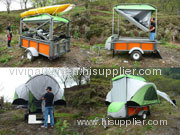 travel trailers,outdoor tent car,camping tent car,green camping trilers