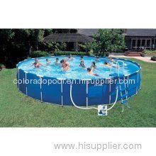 Intex Above Ground Pool Set - 24' x 52 Metal Frame