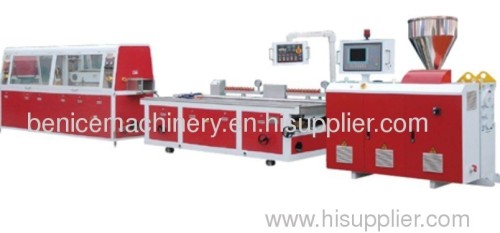 PE profile extrusion line