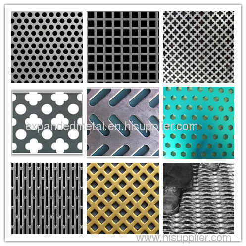 Perforated hole patterns
