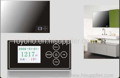 Waterproof Touch Clock Display for Bathroom Mirror