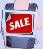 a wearable video screen for advertising purposes, TV Backpacks