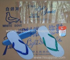 white dove slipper hot selling slippers, PVC Material beach shoes for man