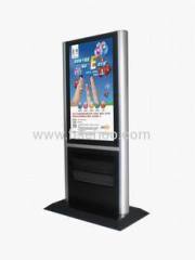 dual screen Free Standing digital poster lcd advertising display