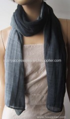 long cotton woven scarf