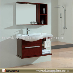 Red Brown Bath Vanity