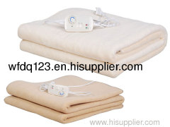 Fleecy polyester electric heated under blankets
