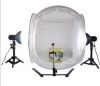 round photo tent lighting kit with mini light stand and camera tripod