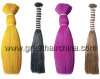 Colored double drawn human hair extension (GH-HB010)