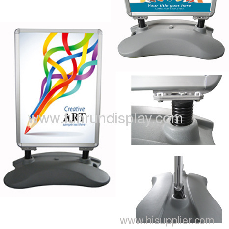 A frame and Sidewalk poster stand