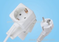 Germany type one-way portable socket,with clamp,CE,GS approved