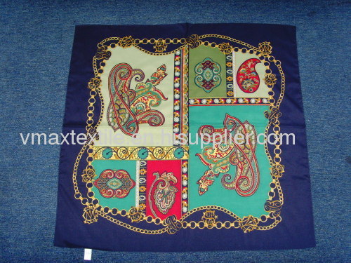 100% polyester pongee printed scarf