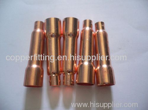 short copper pipe with one end flare out,one end necking