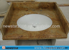 yellow granite vanity tops