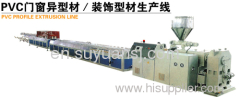 Plastic profiles production line