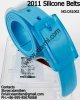 2011 fashion popular colorful silicone plastic rubber belts