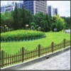 PVC Model steel fence in lawn