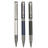 Gift metal ball pens with silver accessories
