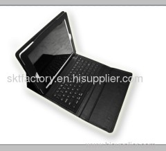 leather Ipad covers with bluetooth and leather keyboard from factory