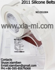 2011 colorful promotional sports silicone belts,plastic belts,rubber belts