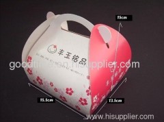 Colorful food packaging box cake box