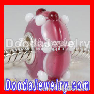 european Style Lampwork Glass Beads With 925 Sterling Silver Core Fit european Bracelet Jewery