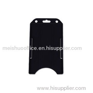 Open Face Vertical Single Card Rigid Badge Holders