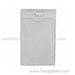 Vertical Clear Convention Badge Holder with 1 hole