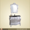 Silver Solid Wooden Cabinet (smart combination)